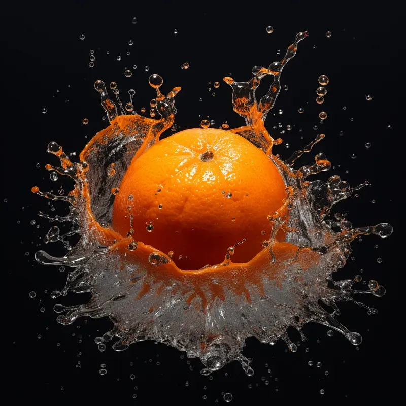 Advertisements Fruits Splashing Into Water