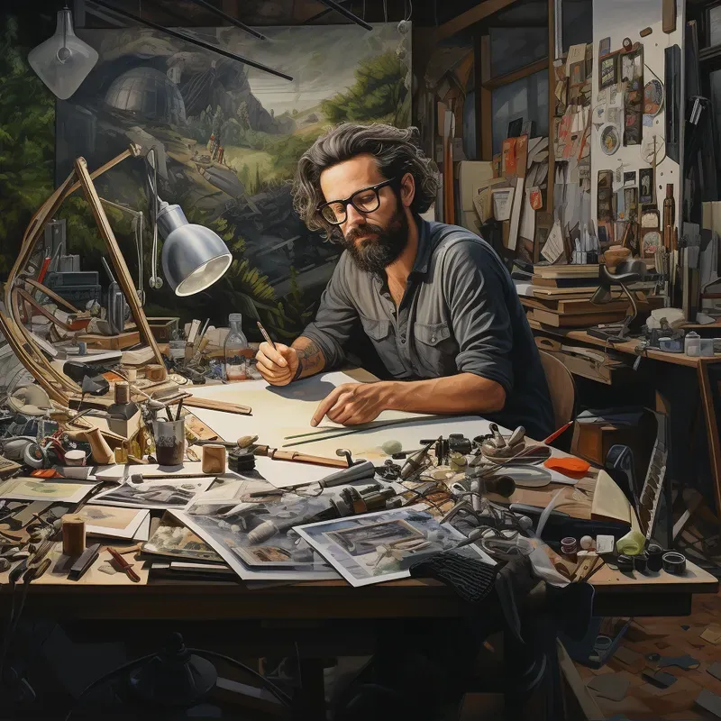 Environmental Portrait Artists At Work