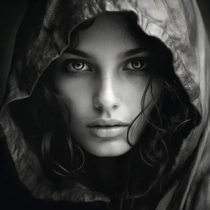 Photorealistic Monochrome Portraits
