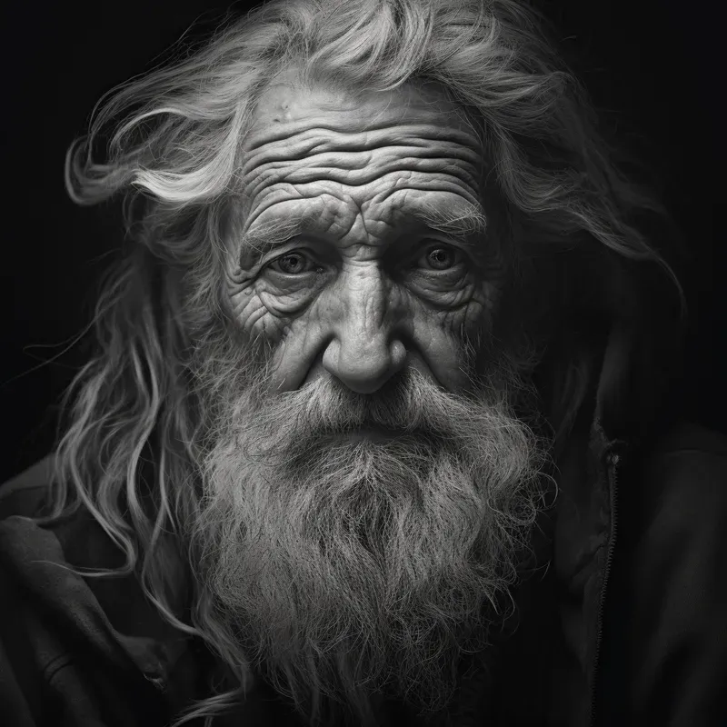 Photorealistic Monochrome Portraits