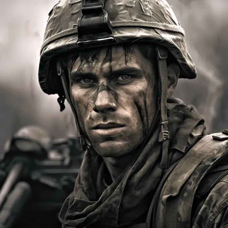 Photorealistic Monochrome Portraits