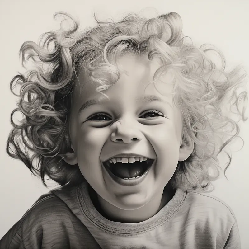Photorealistic Monochrome Portraits