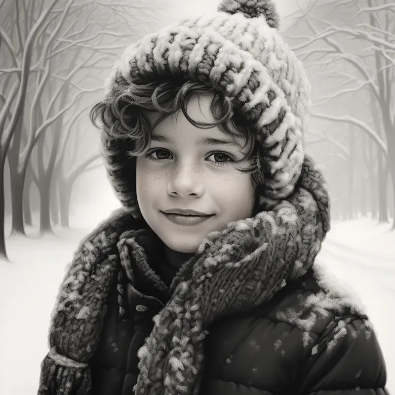 Photorealistic Monochrome Portraits