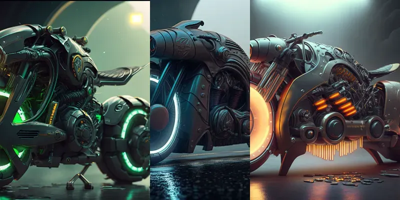 Awesome Futuristic Street Bikes generated by undefined