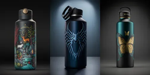 Hydroflask Design Ideas generated by midjourney