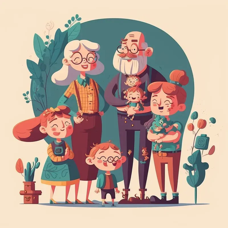 Collections Of Vibrant Cartoon Characters
