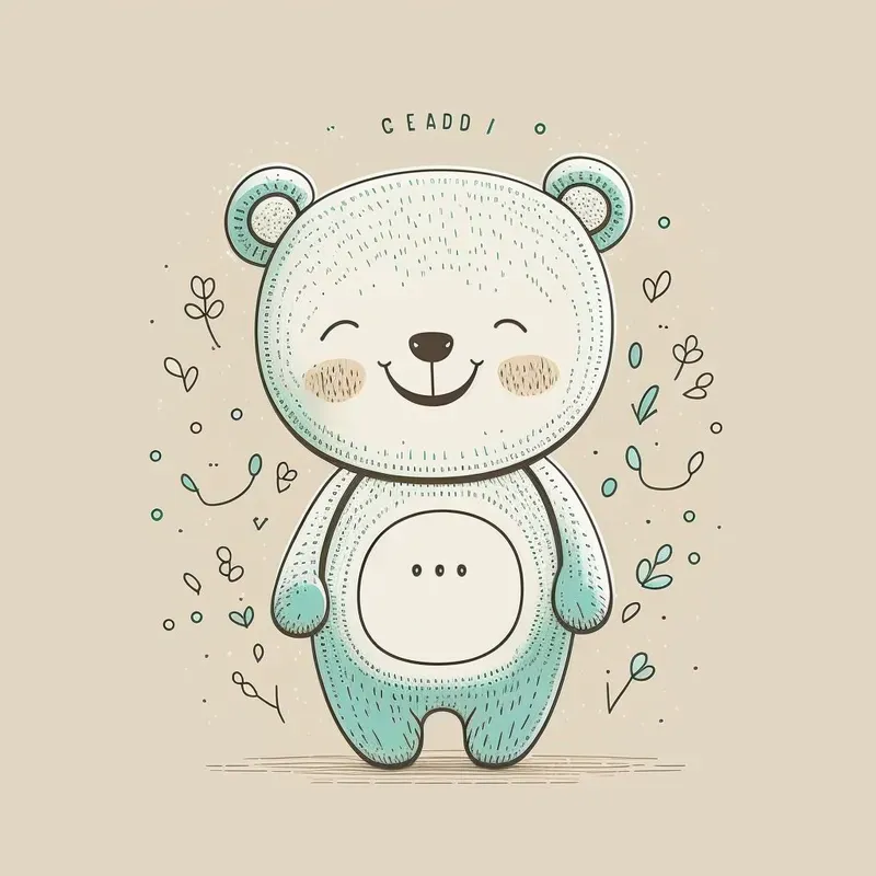 Cute Illustrations Of Smiling Characters