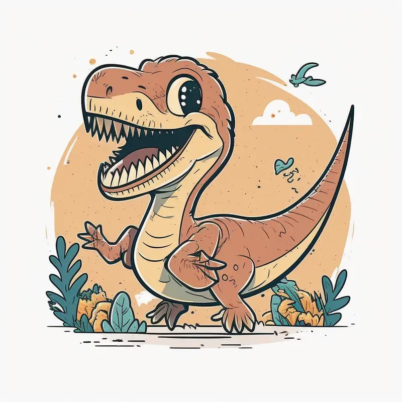 Cute Illustrations Of Smiling Characters