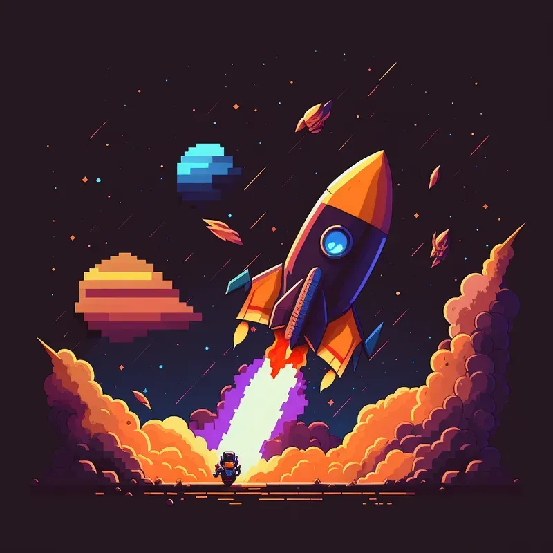 Retro Style Pixel Art