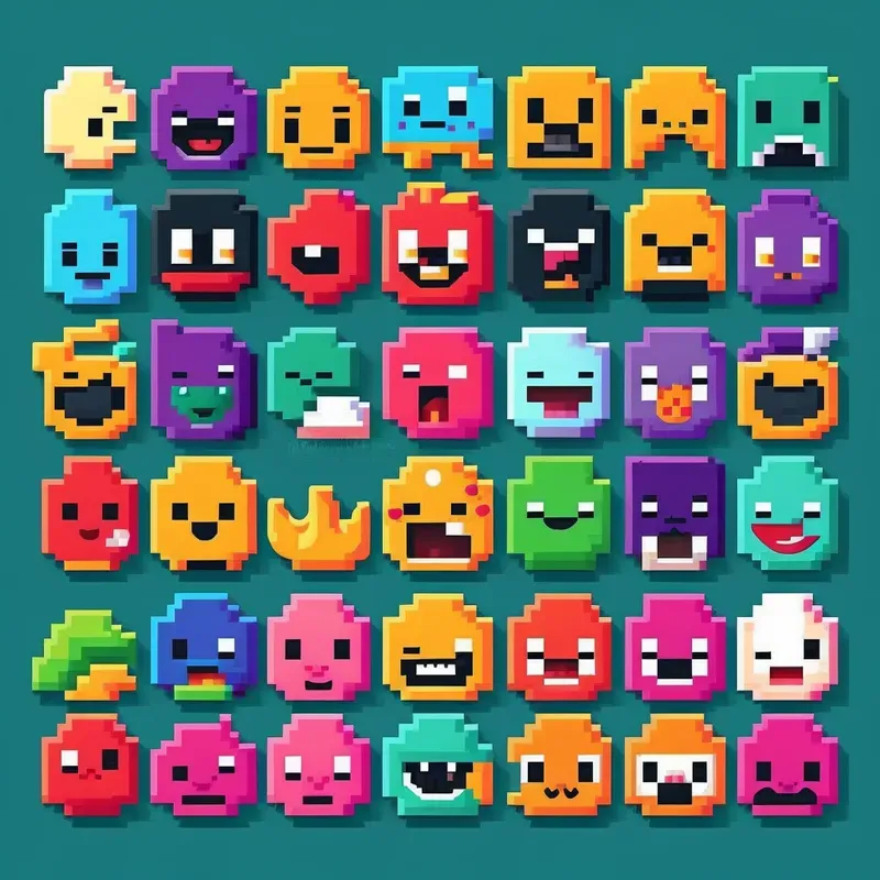Retro Style Pixel Art