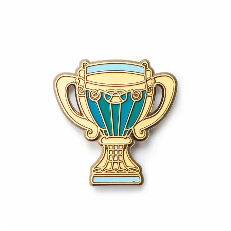 Realistic Enamel Pins Design Photographs