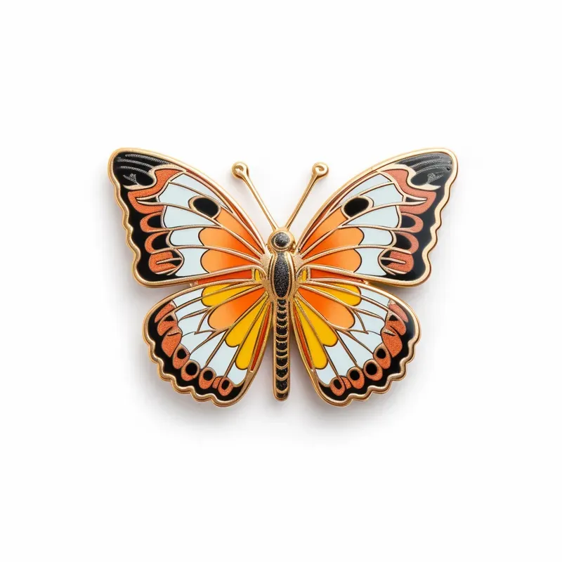 Realistic Enamel Pins Design Photographs