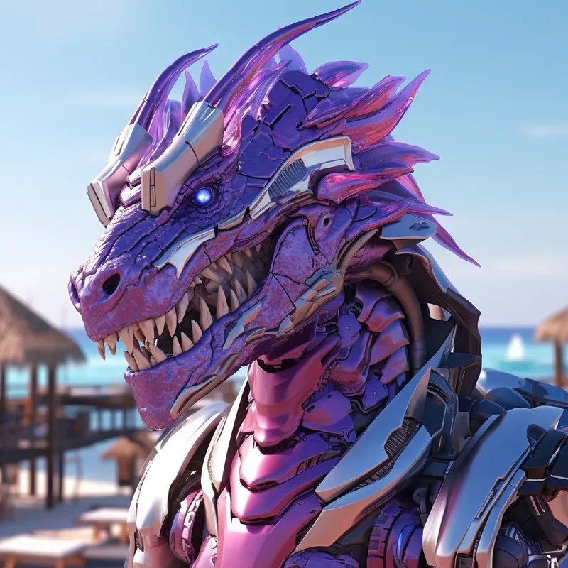 Robotic Dragons Mechanical Cyborg Designs