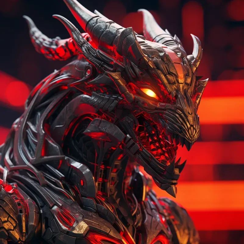 Robotic Dragons Mechanical Cyborg Designs