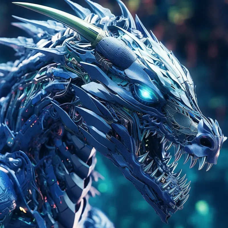 Robotic Dragons Mechanical Cyborg Designs