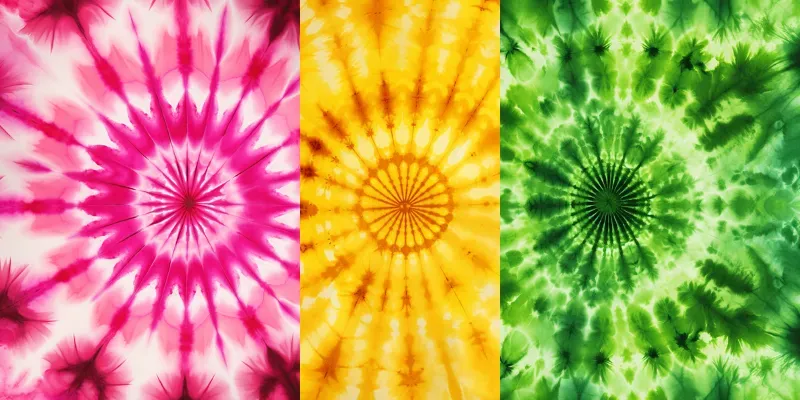 Tie Dye Patterns Hippie Retro Backgrounds generated by undefined