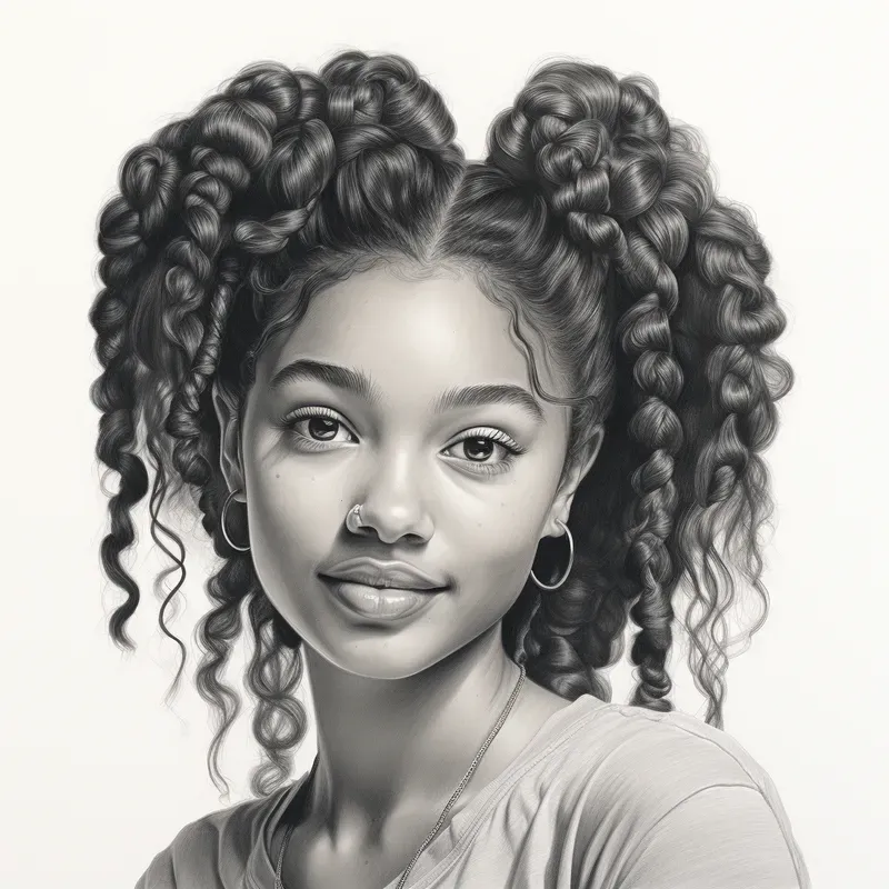 Realistic Portrait Pencil Sketch Drawings