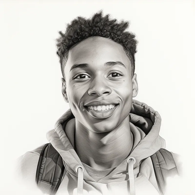 Realistic Portrait Pencil Sketch Drawings