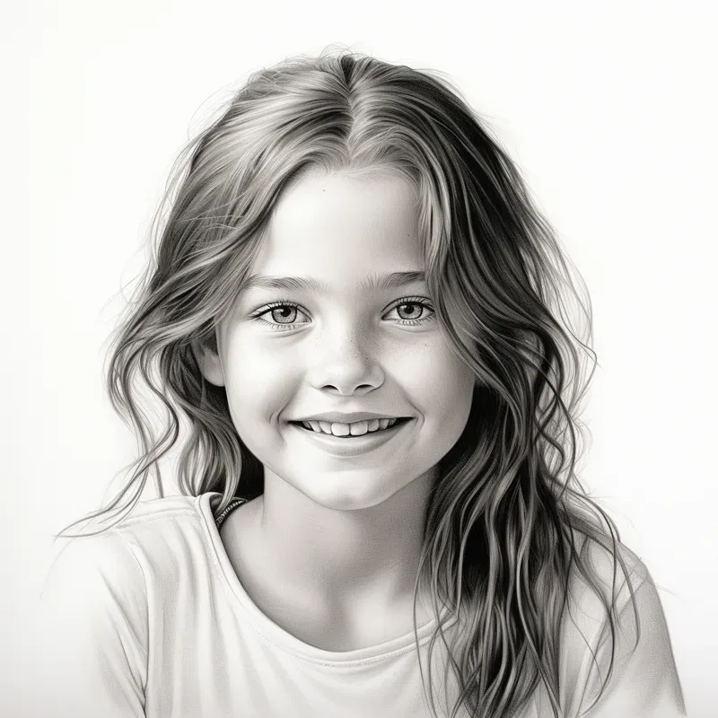 Realistic Portrait Pencil Sketch Drawings