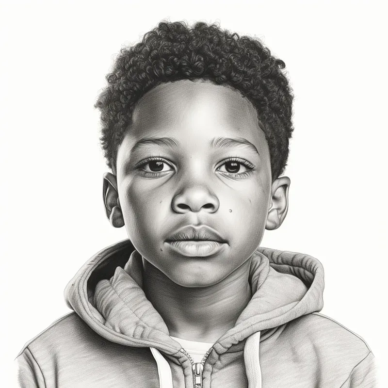 Realistic Portrait Pencil Sketch Drawings