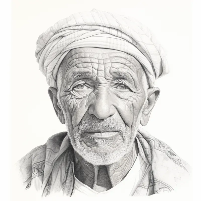Realistic Portrait Pencil Sketch Drawings