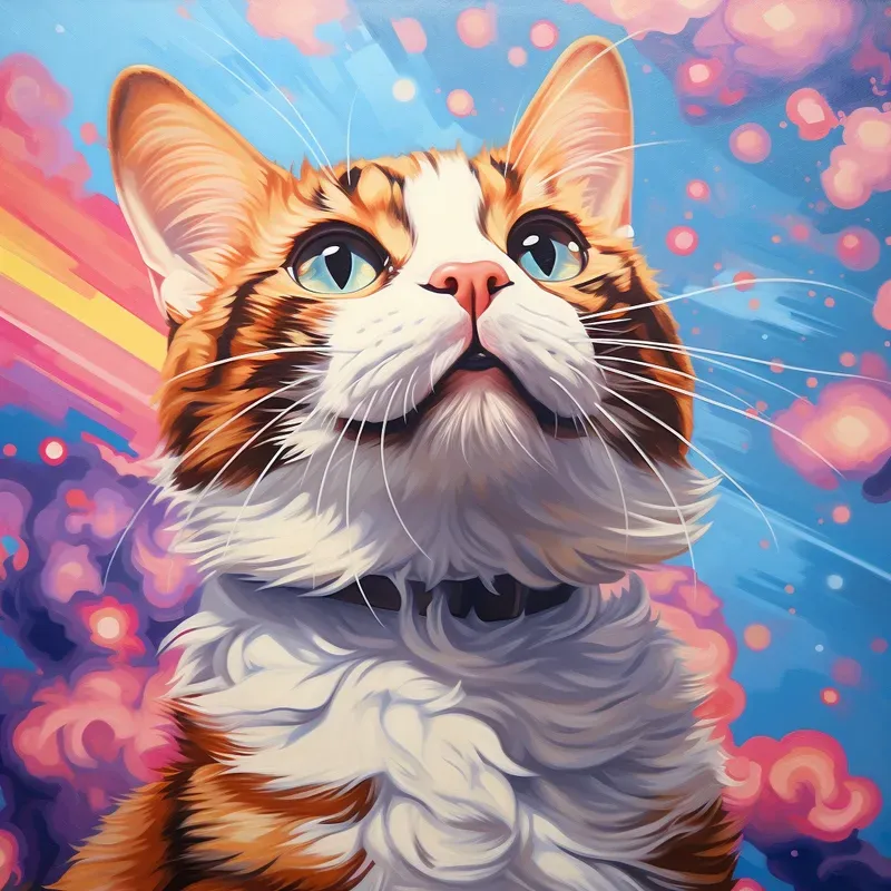 Whimsical Animal Portraits Oil Paintings