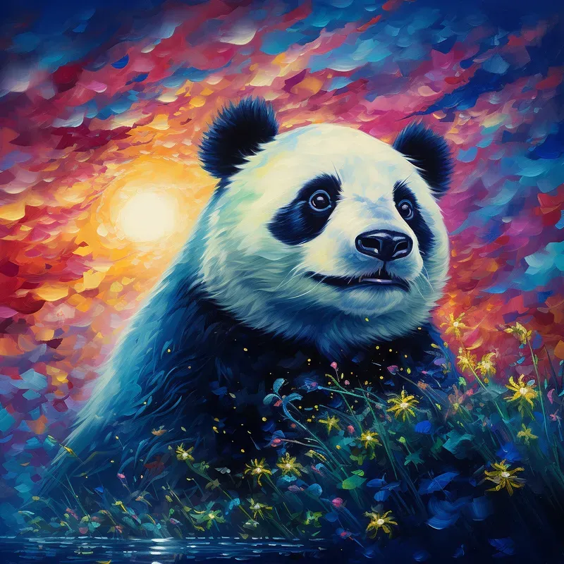 Whimsical Animal Portraits Oil Paintings