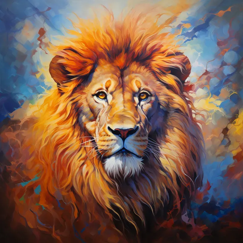 Whimsical Animal Portraits Oil Paintings