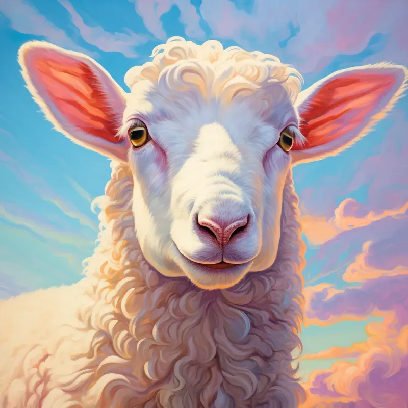 Whimsical Animal Portraits Oil Paintings