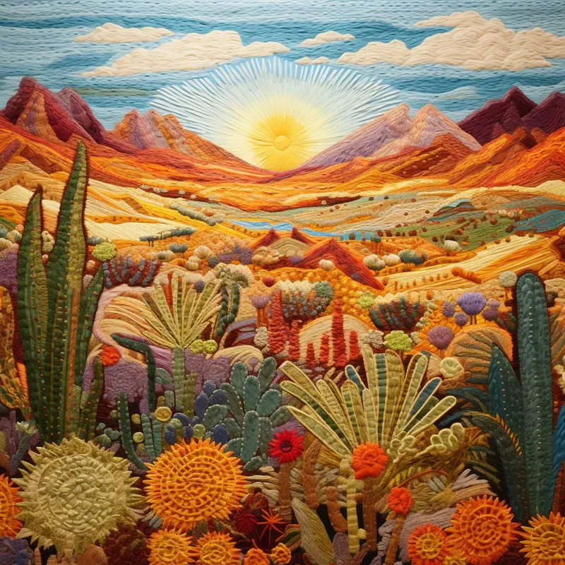 Embroidery Landscapes Embroidered Crafts