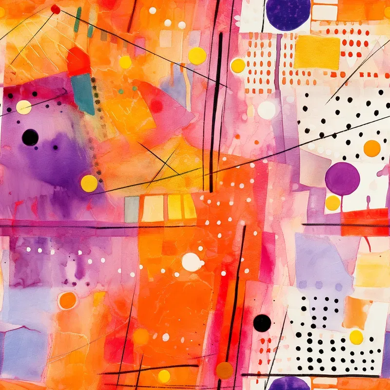 Abstract Watercolor Paintings Expressive