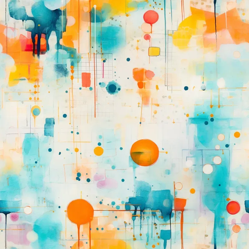 Abstract Watercolor Paintings Expressive