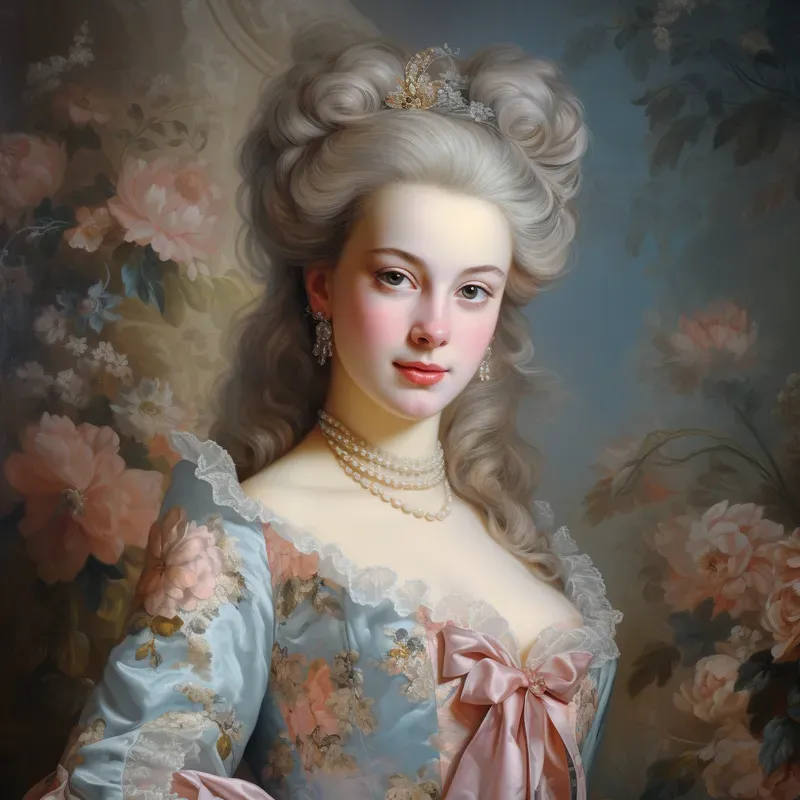 Rococo Portraits Oil Paintings Artworks