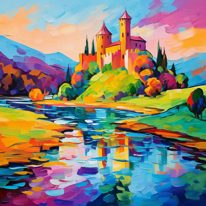 Fauvism Landscape Paintings Colorful Artworks