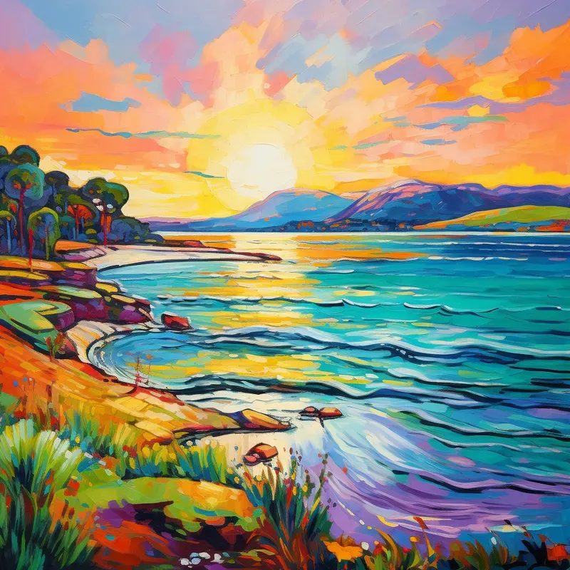 Fauvism Landscape Paintings Colorful Artworks