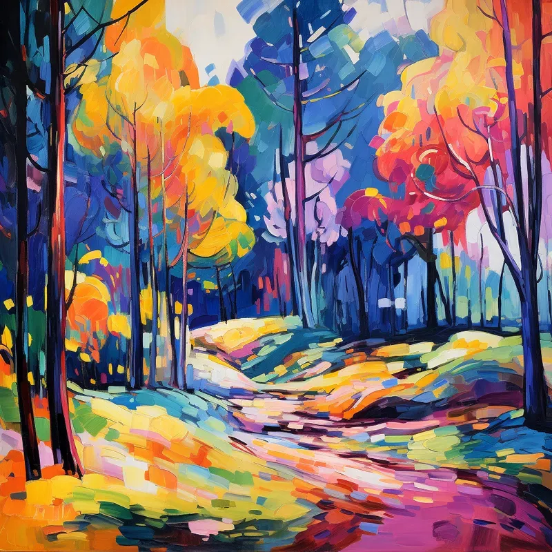 Fauvism Landscape Paintings Colorful Artworks
