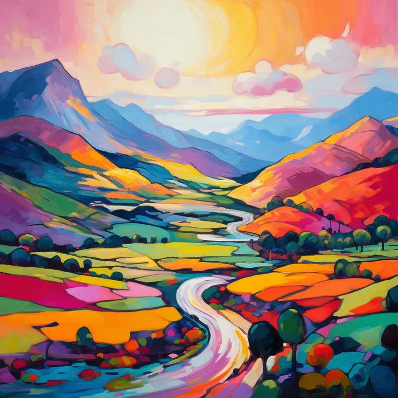 Fauvism Landscape Paintings Colorful Artworks