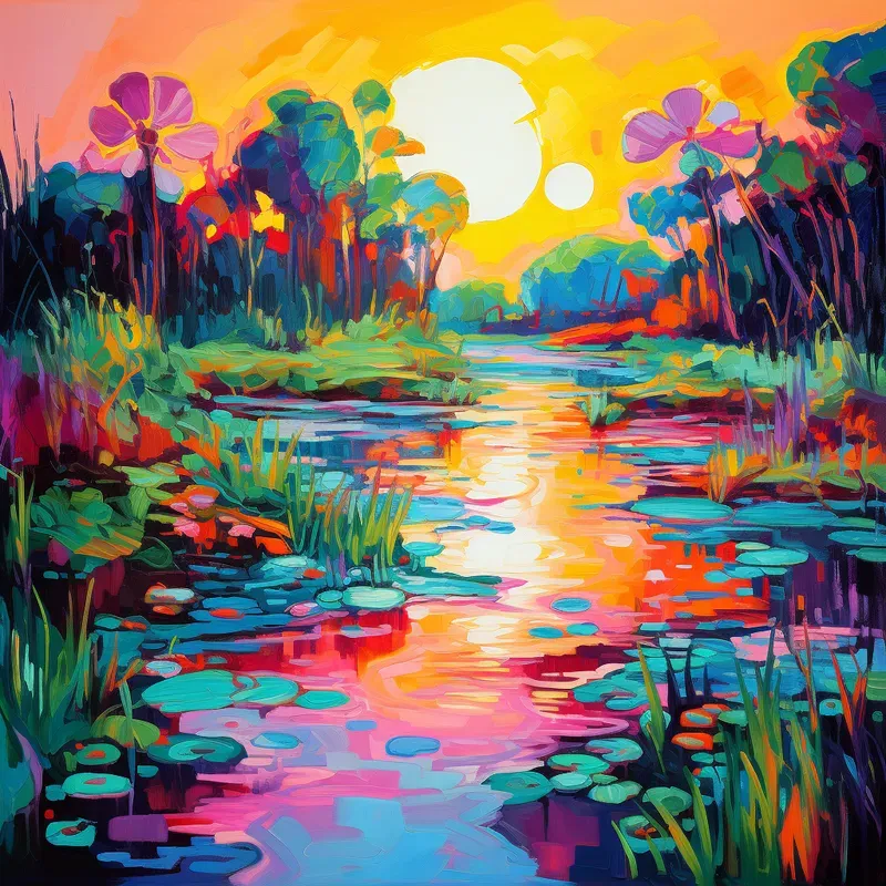 Fauvism Landscape Paintings Colorful Artworks