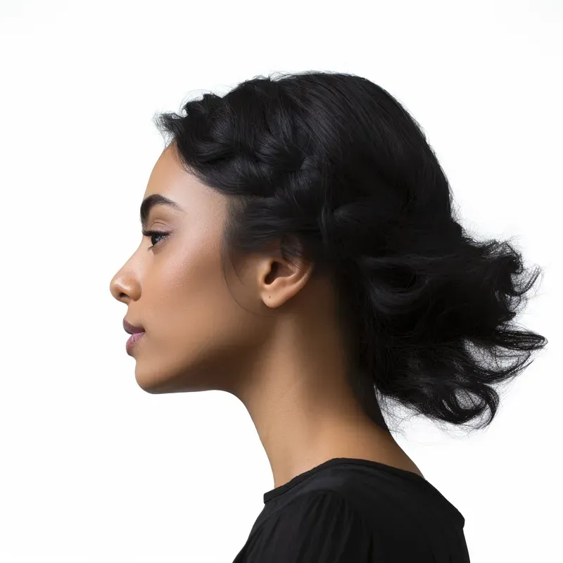 Side View Portraits Stock Photos Images