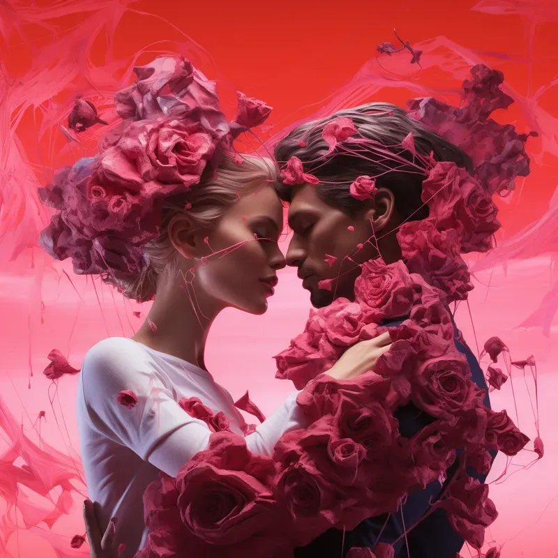 Dreamlike Surreal Valentines Day Collages