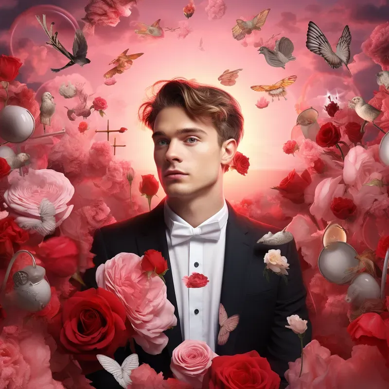 Dreamlike Surreal Valentines Day Collages