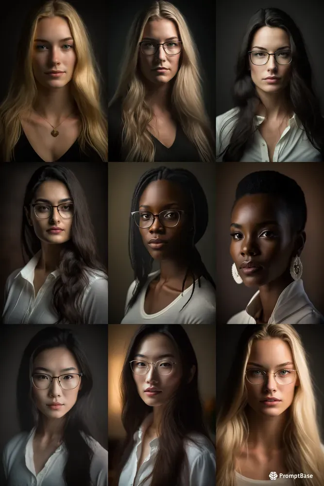 Close Up Woman Portraits