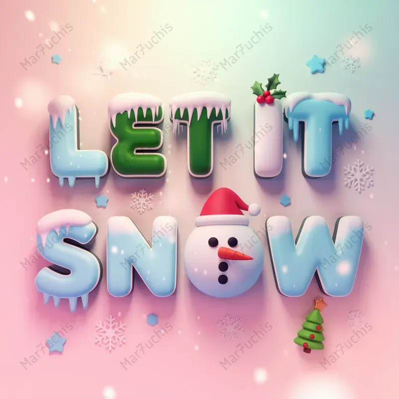 Christmast -Themed 3D Texts Generator