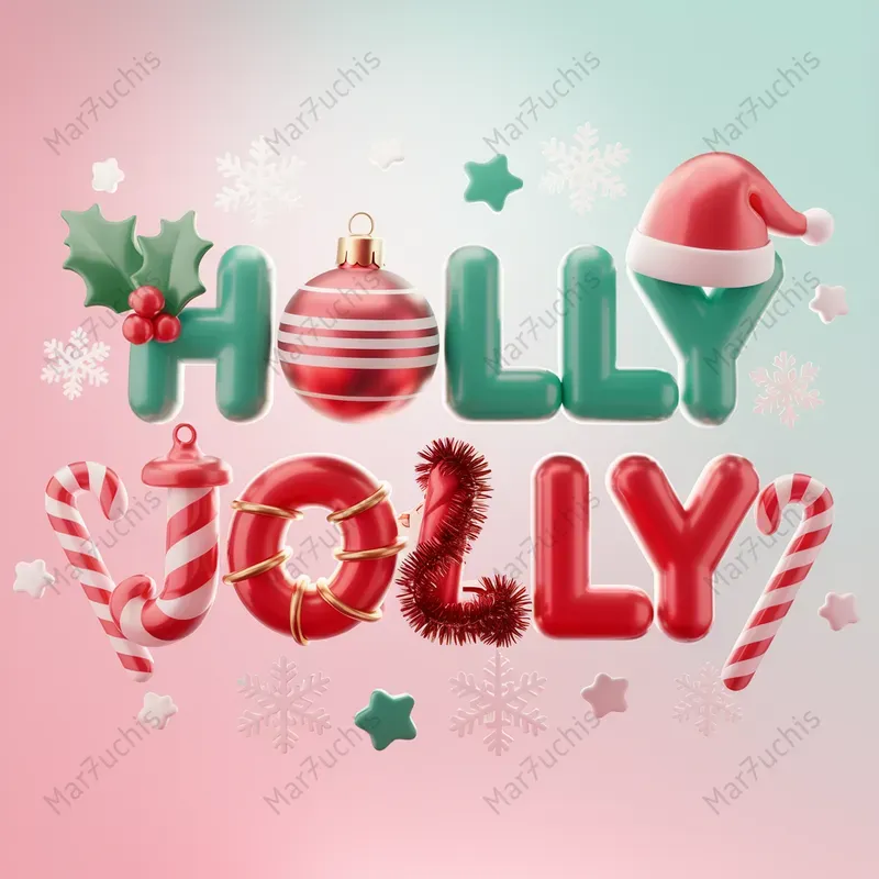 Christmast -Themed 3D Texts Generator