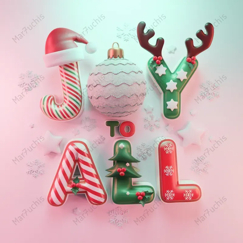 Christmast -Themed 3D Texts Generator
