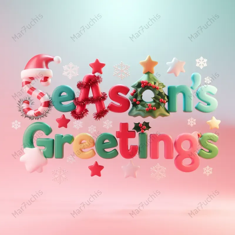 Christmast -Themed 3D Texts Generator
