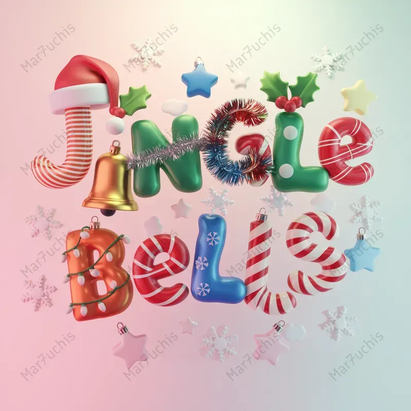 Christmast -Themed 3D Texts Generator