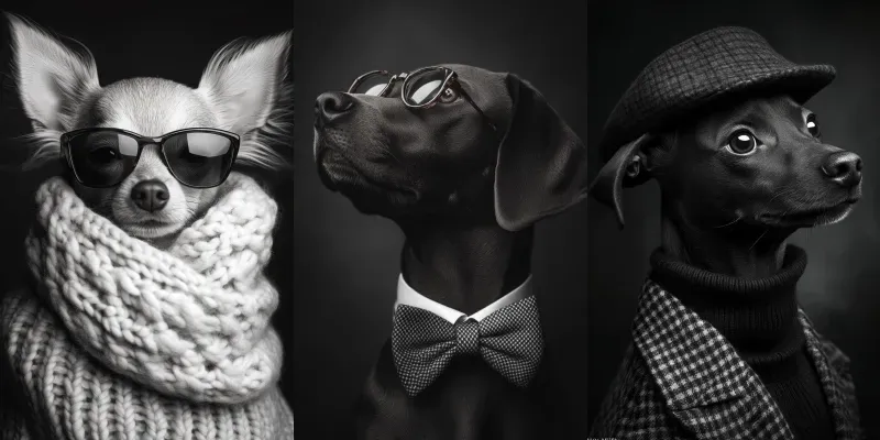 Striking Pet Portraits generated by undefined