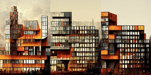 Architecture Facade Study generated by midjourney