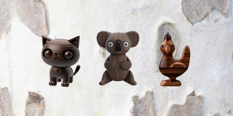 Wooden 3D Animals generated by undefined